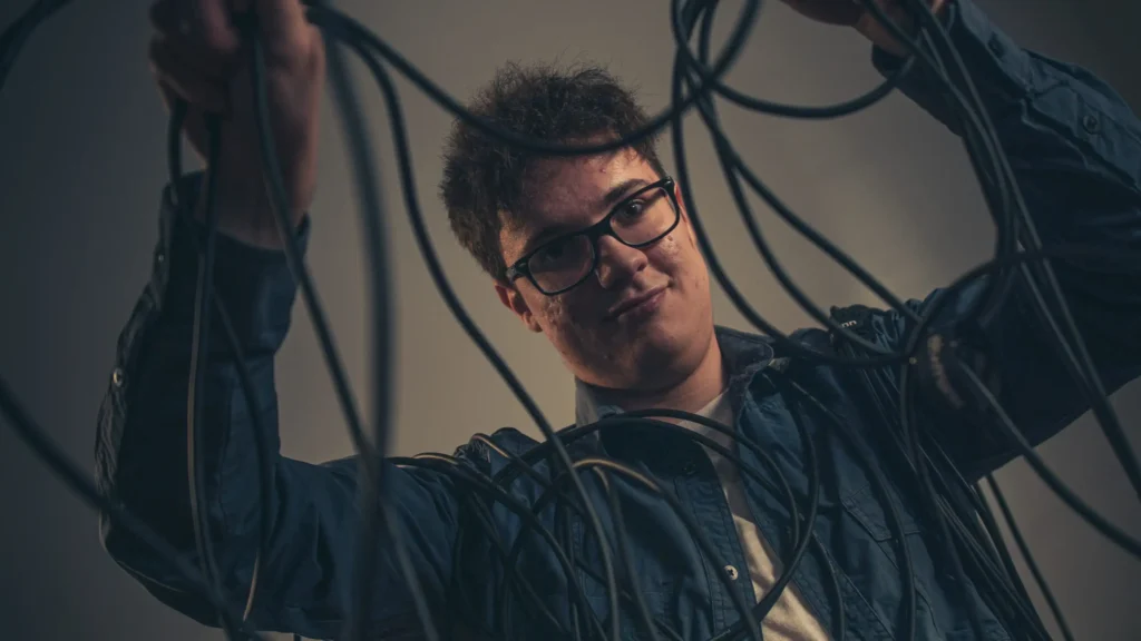 DJ Jan im Kabelchaos